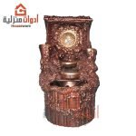 نافورة ماء فخار مع خشب